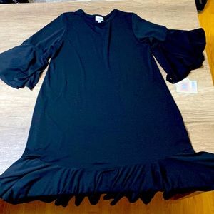 Black lula roe Maurine dress size med  new condition